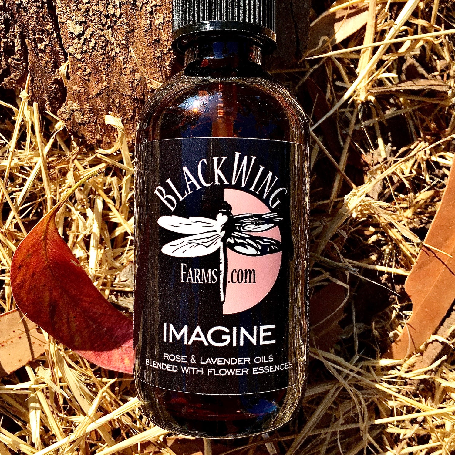 Label Imagine Essential Oils &amp; Flower Essences Blend Spray Bottle for Getting Through Tough Times